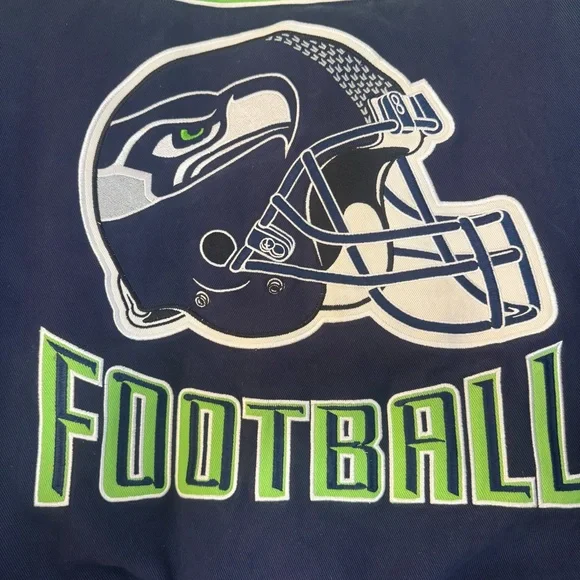 NWOT Seattle Seahawks G-111 Embroidered Logo Bomber Varsity Jacket - Picture 10 of 16